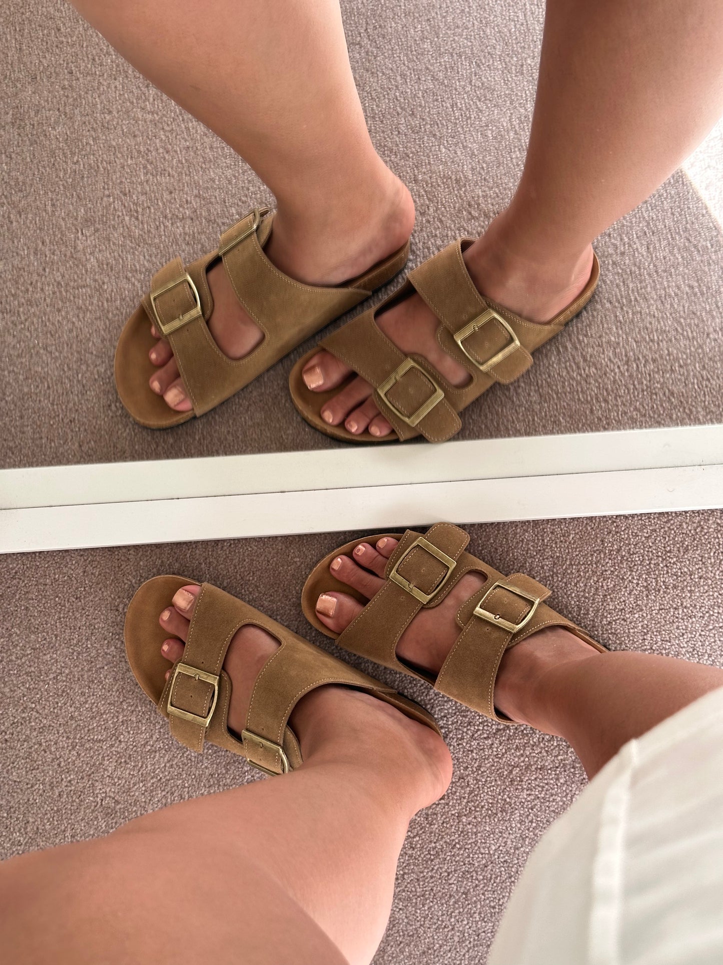 Off Duty Double Strap Footbed Sandal