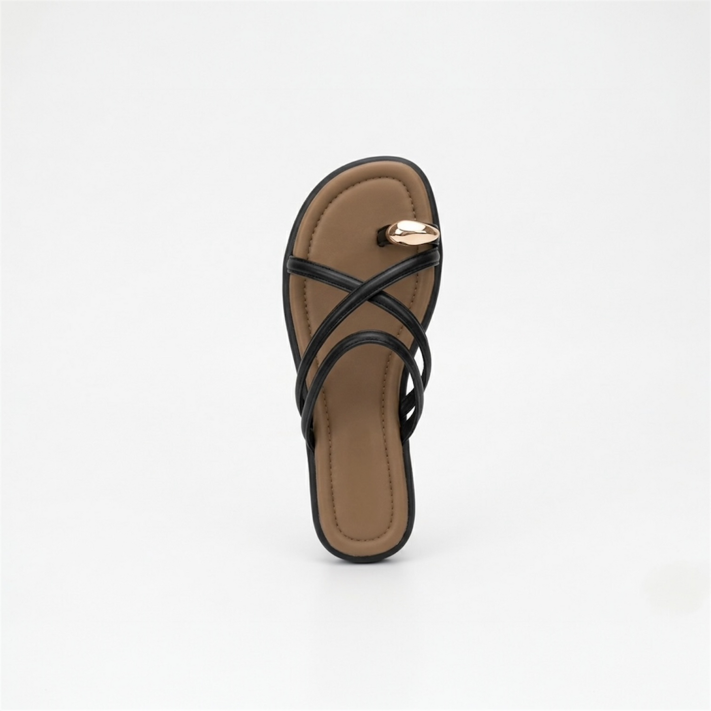 Wide Side - strappy sandal in black