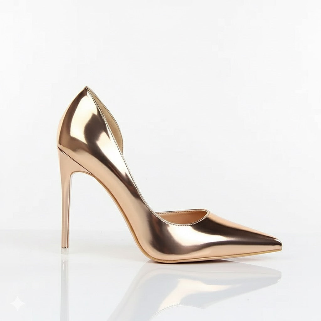 Champagne Gold Metallic Pumps