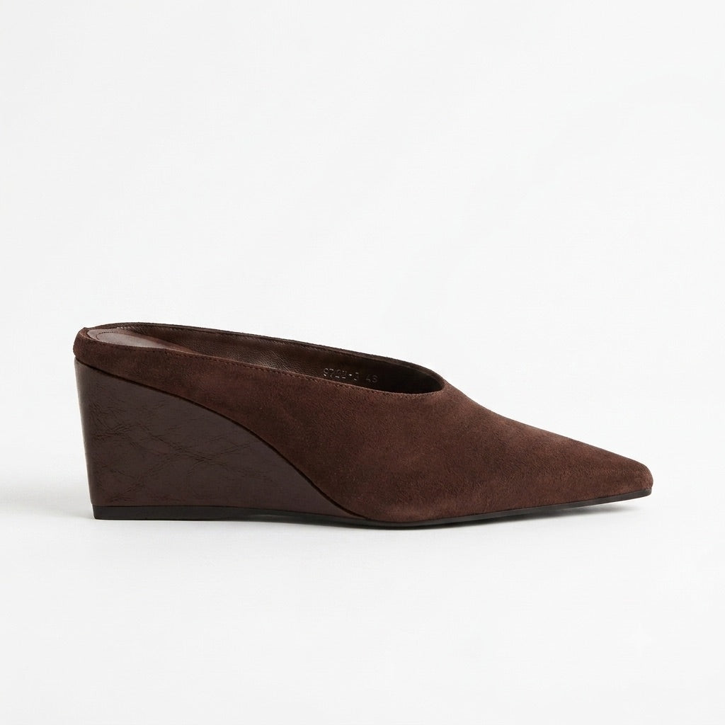 Lil Baddie - Pointed Toe Wedge Mule Heel
