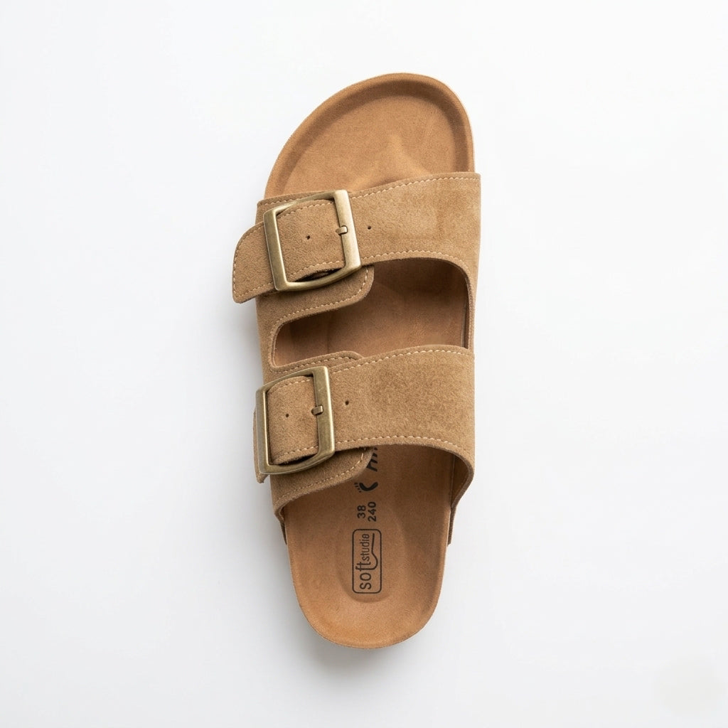 Off Duty Double Strap Footbed Sandal