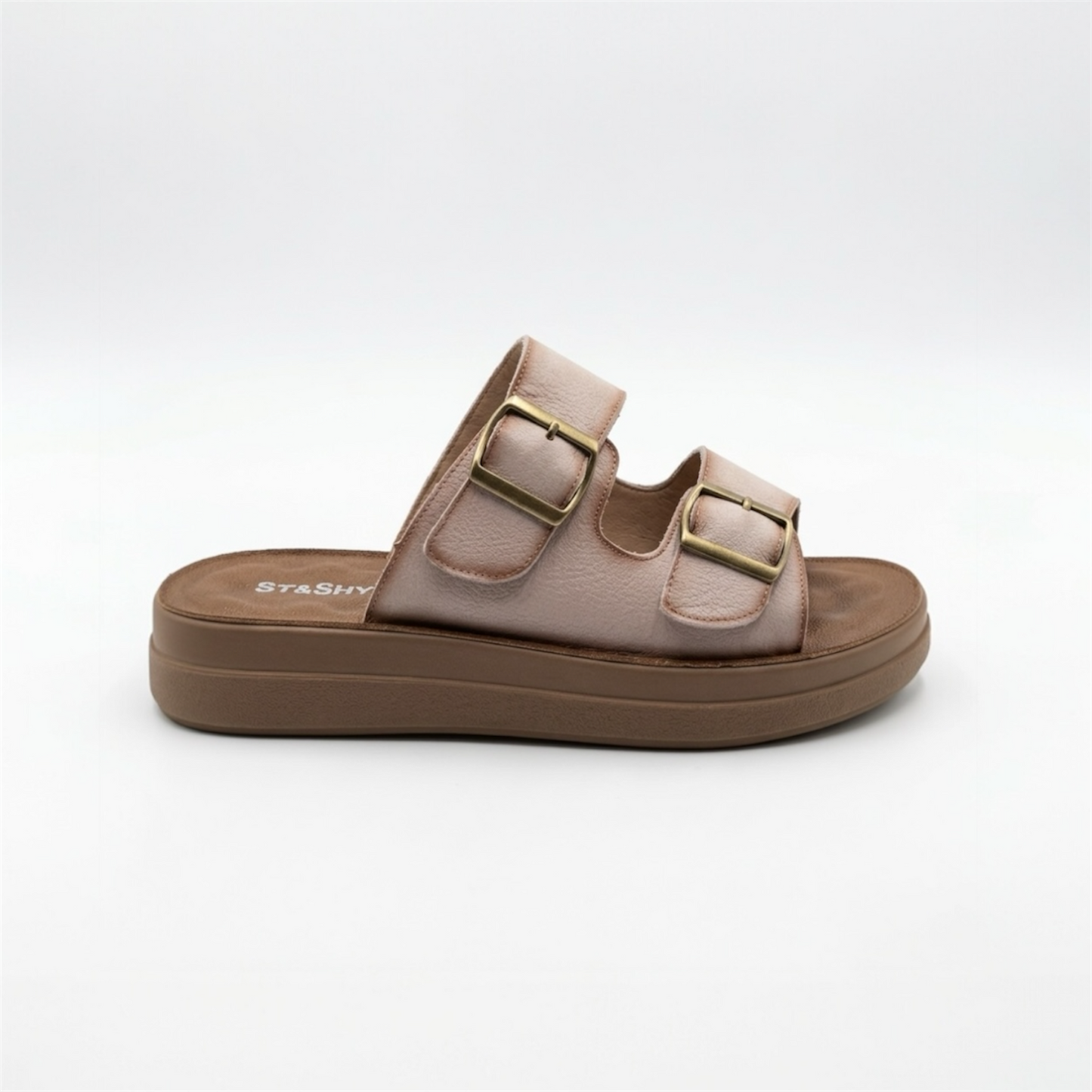 Soft Life - double strap slide sandal