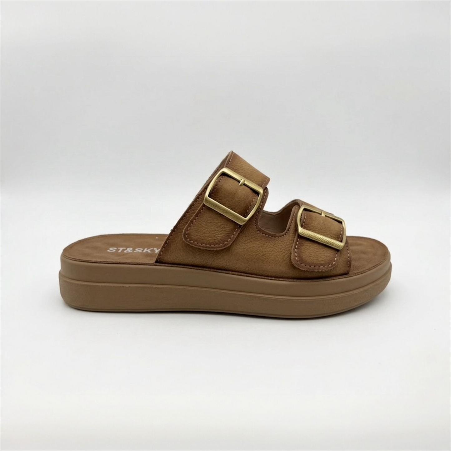 Soft Life - double strap slide sandal